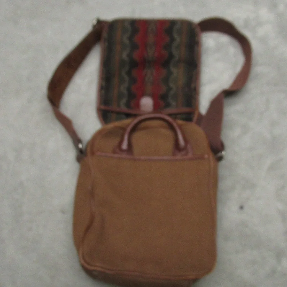 Pendleton‎ Wool Crossbody Bag Unisex One Size Brown Canvas Southwestern Travel